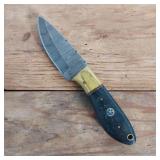 DAMASCUS STEEL SM FIXED BLADE KNIFE