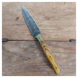 DAMASCUS STEEL FIXED BLADE KNIFE
