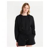 XS BLACK RHINESTONE HOODIE