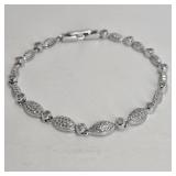7"SILVER BRACELET 925 STERLING