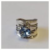 SZ 8 STERLING SILVER RING