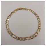 8IN FIGARO 925 STERLING BRACELET