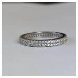 SZ 9 STERLING SILVER ETERNITY BAND