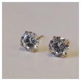 10K GOLD STUD EARRINGS 7MM