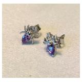 SPIDER STUD EARRINGS 925 STERLING SILVER