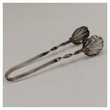STERLING SILVER SHELL SUGAR TONGS