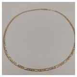 24" 925 STERLING FIGARO CHAIN