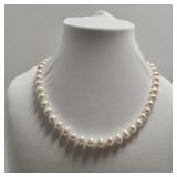 18" GENUINE PEARL NECKLACE