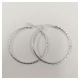 STERLING SILVER HOOP EARRINGS