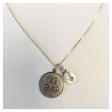 16" STERLING SILVER CHILD NECKLACE & PENDANTS