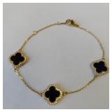 STERLING CLOVER BRACELET