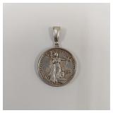 925 SILVER CAST LIBERTY COIN PENDANT