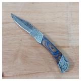 DAMASCUS STEEL POCKET KNIFE