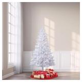 6.5 FT WHITE PRELIT COLOR CHANGING XMAS TREE