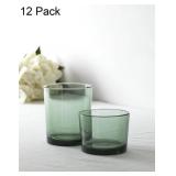 12PC STACKABLE GREEN DRINKWARE SET