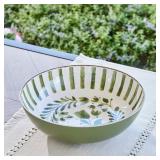 12" BAMBOO MELAMINE SERVING BOWL