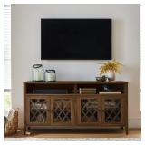 60" WALNUT TRELLIS TV STAND