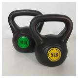 2PC 15LB KETTLEBELL SET