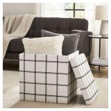20" CUBE STORAGE OTTOMAN
