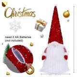 23.6" LIGHTED CHRISTMAS GNOME TREE TOPPER