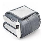 50"X60" HEATED SHERPA BLANKET