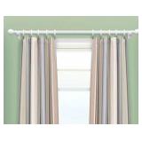 48" WOOD CURTAIN ROD & RINGS