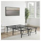 18" FULL FOLDABLE STEEL BED FRAME