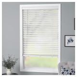 30 1/2" X 60" CORDLESS FAUX WOOD BLINDS