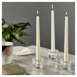 6PK MAINSTAYS TAPER TEALIGHT GLASS CANDLEHOLDER