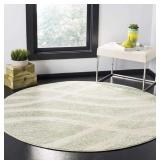 8FT ROUND MODERN WAVE AREA RUG