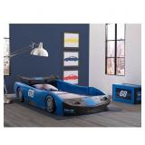 TWIN TURBO BLUE RACE CAR BED