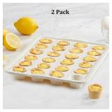 PAIR SILICONE 24CT MINI MUFFIN PANS