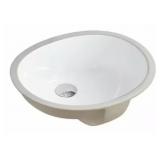 UNDERMOUNT OVAL CERAMIC SINK