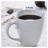 6PK 14OZ PORCELAIN MUGS