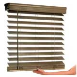 35 X 64 2" FAUX WOOD BLINDS