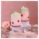 PAIR 12OZ HEART CHARM DRINKING GLASSES