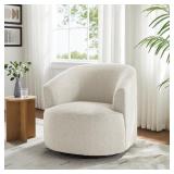 BOUCLE SWIVEL ACCENT CHAIR