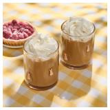 PAIR 12OZ BUNNY CHARM DRINKING GLASSES