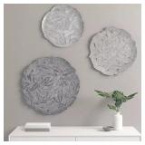 IRON FEATHER WALL PLAQUE TRIO