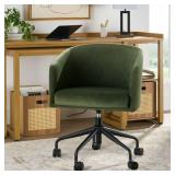 VELVET SWIVEL OFFICE CHAIR
