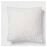 18" FAUX SHERLING THROW PILLOW