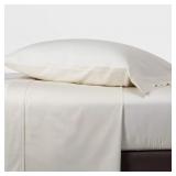 KING 400 THREAD COTTON SATEEN SHEET SET
