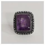 SZ 8 AMETHYST RING