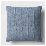 18" SQUARE MARLED KNIT THROW PILLOW