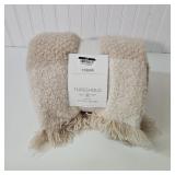 TONAL BOUCLE THROW BLANKET
