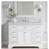 49" SINGLE SINK MARBLE TOP VANITY