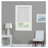 26X64 WHITE CORDLESS VINYL MINI BLIND
