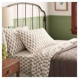 QUEEN ORGANIC COTTON PERCALE SHEET SET