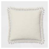 EURO SLUB TASSEL THROW PILLOW