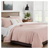 QUEEN LINEN CHAMBRAY DUVET COVER SET